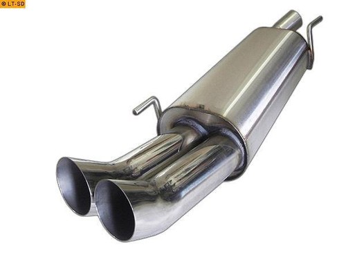 Fox sportauspuff 2x76mm für - 2x76mm,
